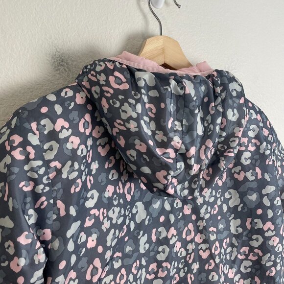 Eddie Bauer Girls Large 14/16 Reversible Puffer Down Jacket Zip Up Hooded - Picture 8 of 16